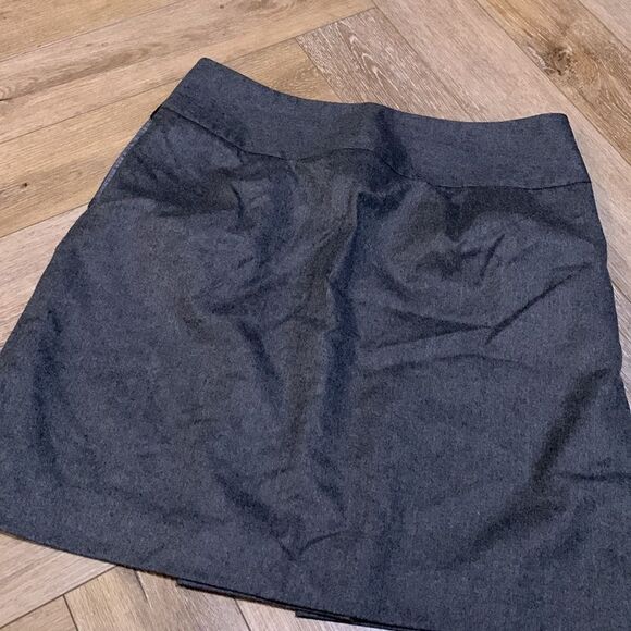 J. Crew 100% Wool Charcoal Gray Sailor Skirt - Picture 7 of 7